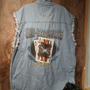 Men's 2X One Eyed Jack's Motorcycle Sleeveless